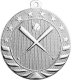 Silver baseball or softball medal in the Starbrite style