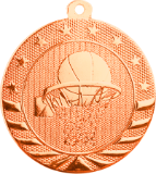 bronze basketball medal in the Starbrite style