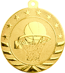 gold basketball medal in the Starbrite style