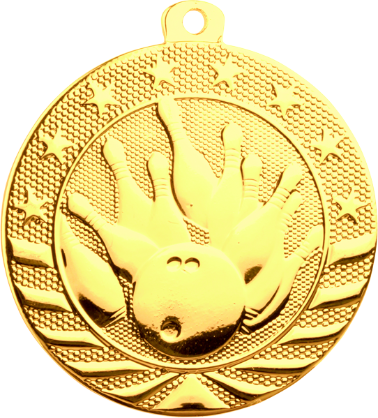 thumbnail image 2 of 2 1/4" Bowling 3D Medals, Bowling Award Medal Great Bowling Team Medals 2 of 11