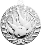 silver bowling medal in the Starbrite style