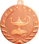 bronze lamp of knowledge medal in the Starbrite style