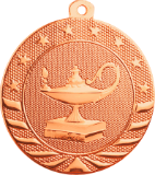 bronze lamp of knowledge medal in the Starbrite style