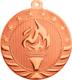 bronze victory torch medal in the Starbrite style