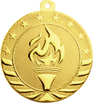 gold victory torch medal in the Starbrite style