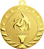 gold victory torch medal in the Starbrite style