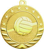 gold volleyball medal in the Starbrite style