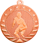 bronze wrestling medal in the Starbrite style