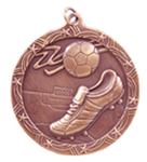 Shooting Star Soccer (Futbol) Medal - 2.5"