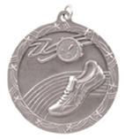 silver track medal in the Shooting Star style