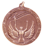 bronze victory medal in the Shooting Star style