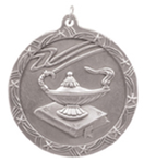 silver lamp of knowledge medal in the Shooting Star style