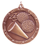 bronze cheer medal in the Shooting Star style