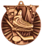bronze hockey medal in the V-Series style