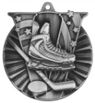 silver hockey medal in the V-Series style
