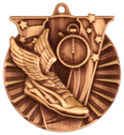 bronze track medal in the V-Series style