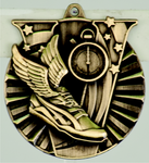 gold track medal in the V-Series style