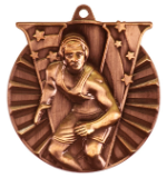 bronze wrestling medal in the V-Series style