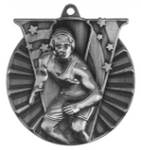 silver wrestling medal in the V-Series style