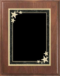 Walnut Wood Plaque with Decorative Plate - Employee of the Month Award