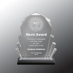 Faceted Fan Acrylic - Outstanding Achievement Award