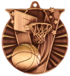 bronze basketball medal in the V-Series style